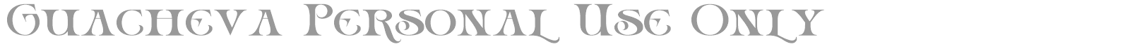 Guacheva font preview